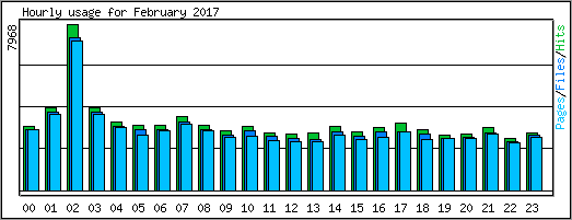 Hourly usage